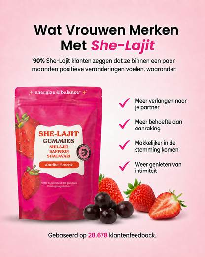 Her Fuse® Shilajit Gummies – Voor Vrouwen | Energie & Balans
