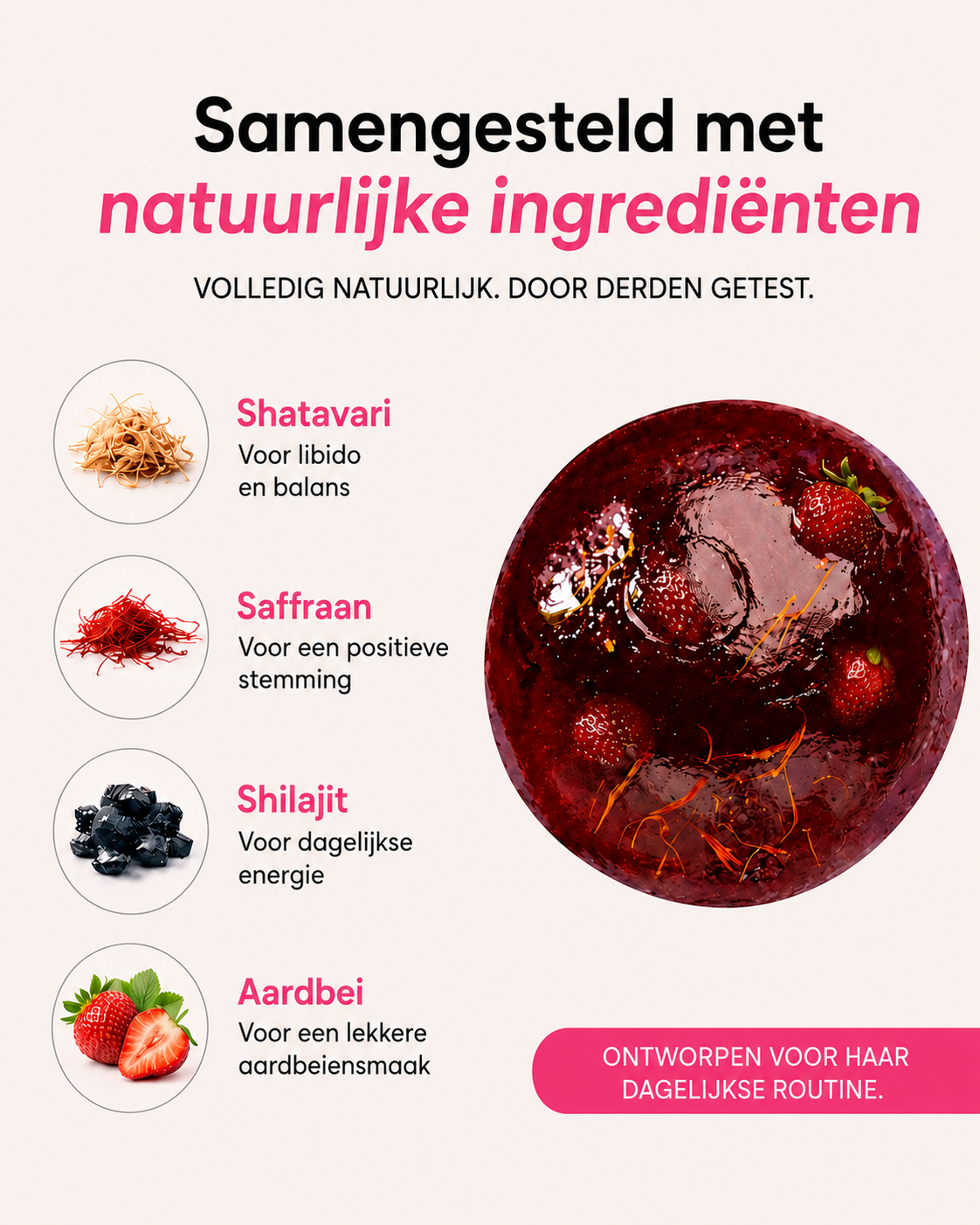 Her Fuse® Shilajit Gummies – Voor Vrouwen | Energie & Balans