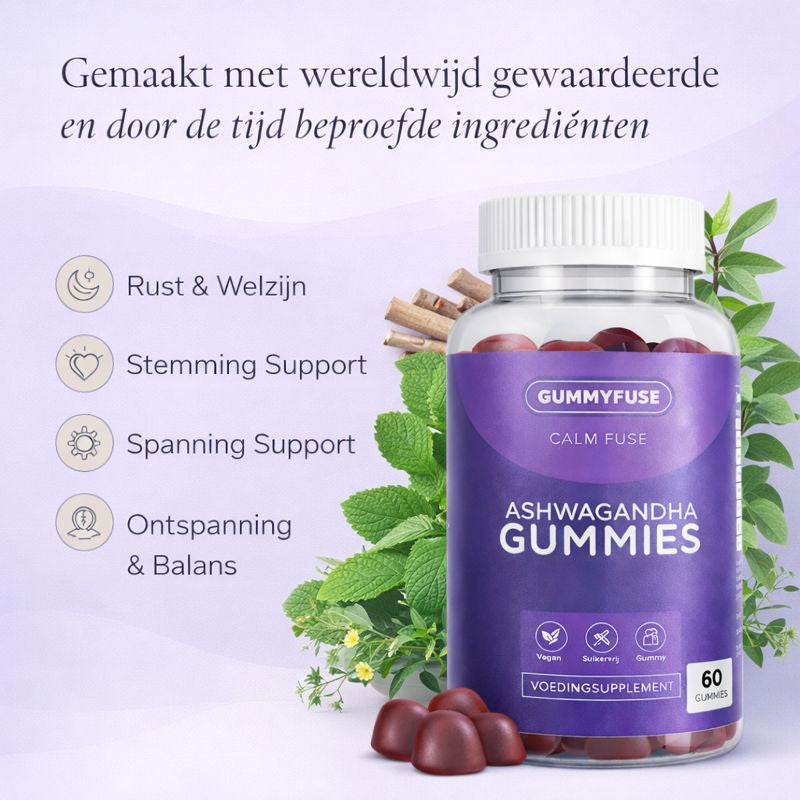 Calm Fuse Rust & Ontspanning Gummies