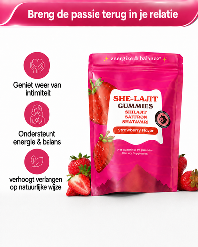 Her Fuse® Shilajit Gummies – Voor Vrouwen | Energie & Balans