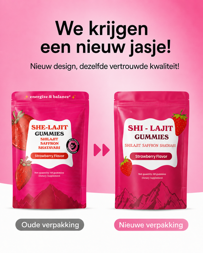 Her Fuse® Shilajit Gummies – Voor Vrouwen | Energie & Balans