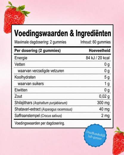 Her Fuse® Shilajit Gummies – Voor Vrouwen | Energie & Balans