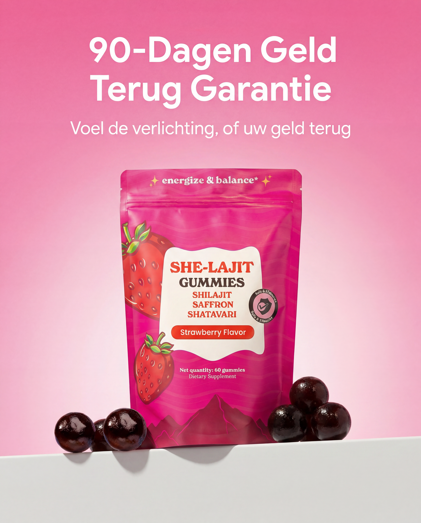 Her Fuse® Shilajit Gummies – Voor Vrouwen | Energie & Balans