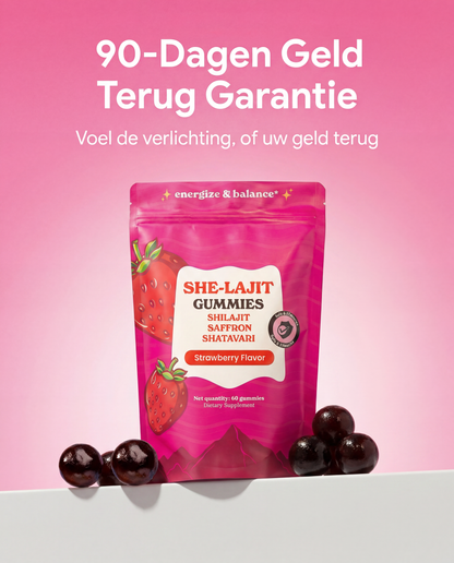 Her Fuse® Shilajit Gummies – Voor Vrouwen | Energie & Balans